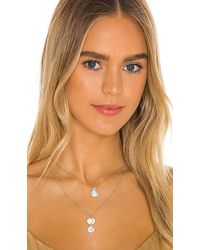 Amber Sceats Pearl Coin Necklace - Metallic