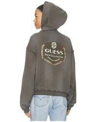 Guess - Graphic Boxy Hoodie - Lyst