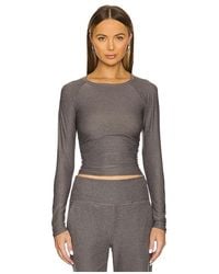 Beyond Yoga - Featherweight Your Fit Shirred Long Sleeve トップ - Lyst