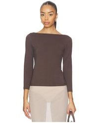 St. Agni - Soft Jersey Ballerina Top - Lyst