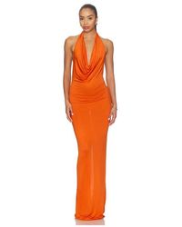 ÉTERNE - Maxivestido Gisele En Color Naranja Talla (También En Xs, S, M, Xl) - Lyst