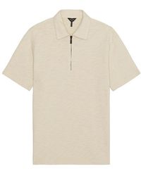 Good Man Brand - Short Sleeve Zip Polo - Lyst
