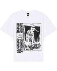 Obey - Is Melting Tee - Lyst
