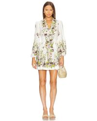 Zimmermann - Halliday Plunge ミニドレス - Lyst