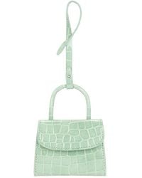 BY FAR - Mini Mini Croco Embossed Card Holder - Lyst
