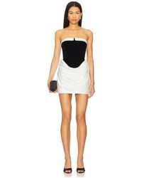 ATOIR - Micro Mini Vestido Aubrey En Color Negro, Blanco Talla En - Lyst