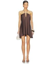 Runaway the Label - Freya Flowy Halter Mini Dress - Lyst
