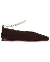 MARIA LUCA - Augusta Suede Ballerina - Lyst