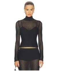 Jonathan Simkhai - Top Manga Larga Bexley En Color Negro Talla (También En S, Xs) - Lyst