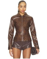 ALL THE WAYS - Simone Faux Leather Jacket - Lyst
