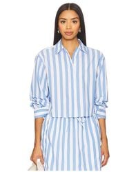 Jonathan Simkhai - Renata Cropped Button Down Shirt - Lyst