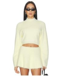 Lovers + Friends - Ellianna Mock Neck Sweater - Lyst