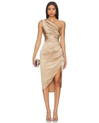 Elliatt - Vestido Cassini En Color Oro Metálico Talla En - Lyst