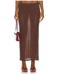 geel - Falda Danni En Color Chocolate Talla (También En S, Xs, M) - Lyst