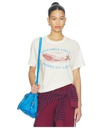 Daydreamer - Greetings From Morro Bay Burnout Boyfriend Tee - Lyst