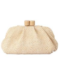 OLGA BERG - Addison Woven Clutch - Lyst