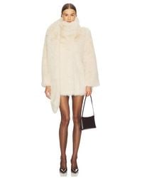 LOBA - Brenda Faux Fur Coat - Lyst