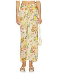 VERANDAH - Hand Draped Floral Skirt - Lyst