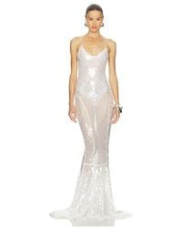 Norma Kamali - Low Back Fara Slip Fishtail Gown - Lyst
