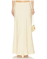 Faithfull the Brand - Falda Maxi Antibes En Color Amarillo Limon Talla En - Lyst