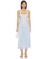 For Love & Lemons - ROBE LAKESIDE en Baby Blue - Lyst