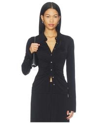 ÉTERNE - Ruched Charlie Liquid Jersey Top - Lyst