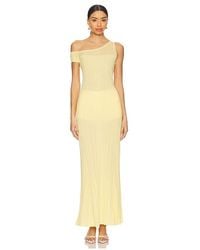 AFRM - Maxivestido Hoda En Color Amarillo Talla En - Lyst