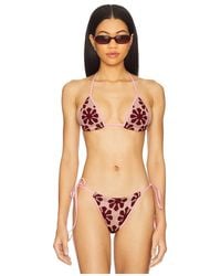 Asta Resort - Lio Jacquard Bikini Top - Lyst
