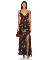 Nicholas - Kamila Ruffle Cowl Gown - Lyst