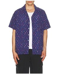 ARRELS Barcelona - Altinha X Malika Favre Camp Collar Shirt In Eco Blue - Lyst