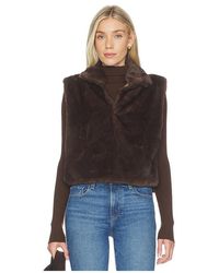 Line & Dot - Dane Faux Fur Top - Lyst