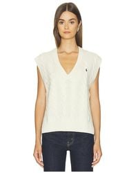 Polo Ralph Lauren - Wool Cashmere Sleeveless Pullover - Lyst