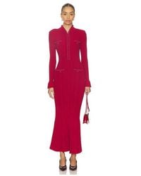 black pearl trim knit midi dress PEARL TRIM MIDI DRESS 4270