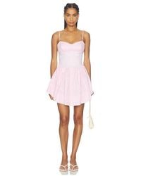 Fleur du Mal - Short Button-Up Garter Dress - Lyst