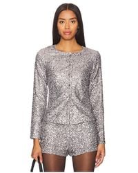 Never Fully Dressed - Alexa Sequin Cardigan - Lyst