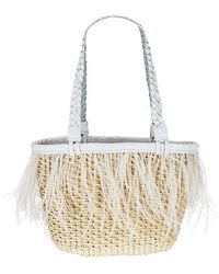 Sensi Studio - Feathers Mini Basket Bag - Lyst