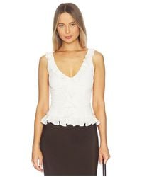 Runaway the Label - Alexina Sleeveless Ruffle Top - Lyst
