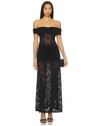 Runaway the Label - Vaneya Lace Maxi Dress - Lyst