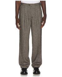 Percival - Wilde Birdseye Pleated Trousers - Lyst