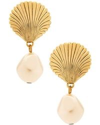 Jennifer Behr - Pendientes Alana En Color Oro Metálico Talla En - Lyst