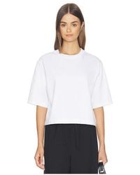 Enza Costa - Short Sleeve Supima Structured Tee - Lyst