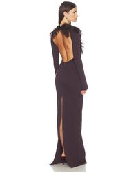 The Attico - Long Feather Gown - Lyst