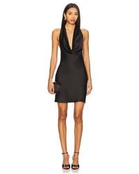 Norma Kamali - Halter Drape Mini Dress - Lyst