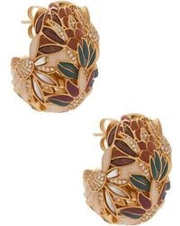 Zimmermann - Pendientes Botanica Stud En Color Oro Metálico Talla - Lyst