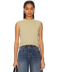 Vince - Crew neck shell top - Lyst