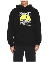 Market - Sudadera Smiley En Color Negro Talla (También En M, S, Xl/1X) - Lyst