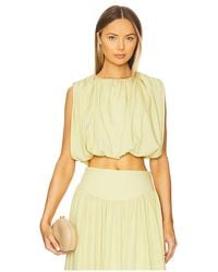 Nicholas - Nadira Bubble Top En Color Verde Salvia Talla En - Lyst