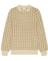 BOUND - Orbison Wool Long Sleeve Polo - Lyst