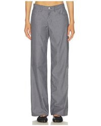 Rag & Bone - Saige Low-Rise Stripe Poplin Pant - Lyst