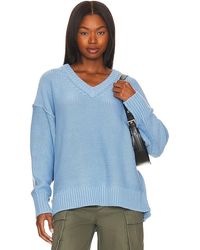 Free People - Alli V-neck Sweater - Lyst